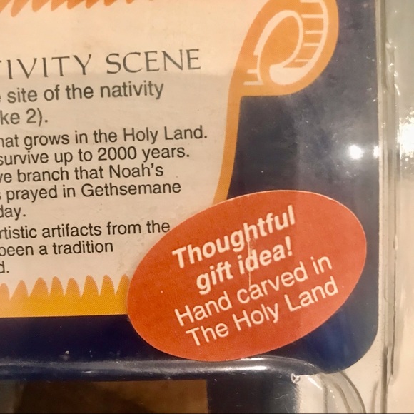 JoyBrite Vintage Hand Carved Nativity Scene Olive Wood Made in Israel New - Picture 3 of 8